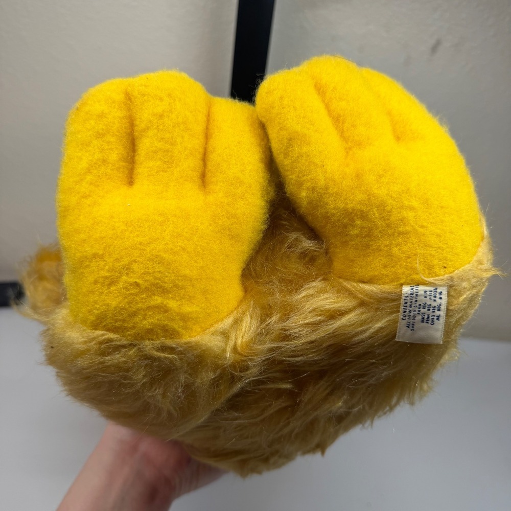 VINTAGE 1977 ANIMAL FAIR 18" FUZZY YELLOW BIRD ZONK STUFFED ANIMAL PLUSH TOY KID - Picture 6 of 9